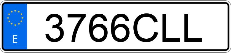 Реєстраційний номер 3766CLL має SEAT TOLEDO