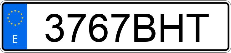 Numer rejestracyjny 3767BHT posiada BMW X5