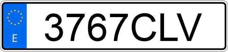 Numer rejestracyjny 3767CLV posiada SEAT IBIZA