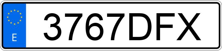 Numer rejestracyjny 3767DFX posiada SEAT CORDOBA