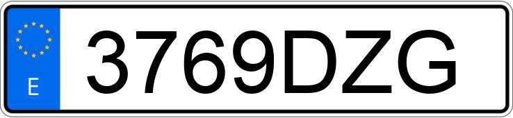 Numer rejestracyjny 3769DZG posiada PEUGEOT 407