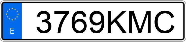 Numer rejestracyjny 3769KMC posiada MERCEDES E (213)