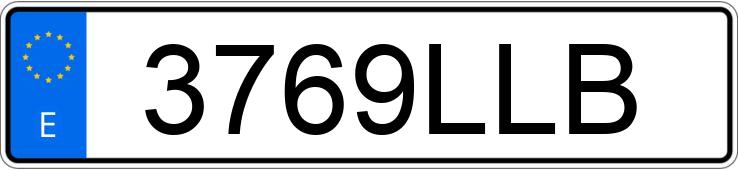 Numer rejestracyjny 3769LLB posiada VOLVO V40