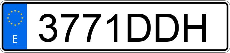 Numer rejestracyjny 3771DDH posiada SEAT IBIZA Numer rejestracyjny 3771DDH posiada SEAT IBIZA