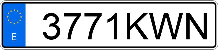 Numer rejestracyjny 3771KWN posiada CITROEN C5 AIRCROSS