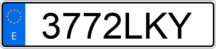 Numer rejestracyjny 3772LKY posiada VOLKSWAGEN TRANSPORTER Numer rejestracyjny 3772LKY posiada VOLKSWAGEN TRANSPORTER