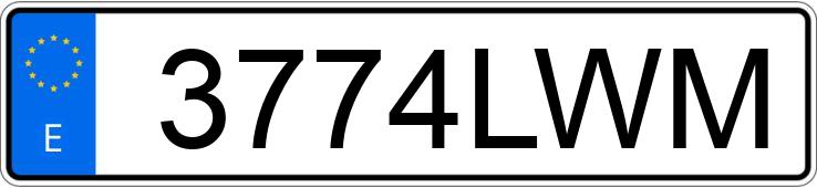 Numer rejestracyjny 3774LWM posiada AUDI Q3 SPORTBACK Numer rejestracyjny 3774LWM posiada AUDI Q3 SPORTBACK