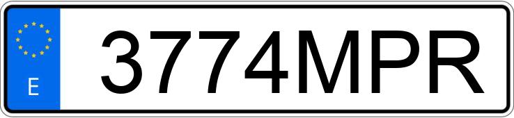 Numer rejestracyjny 3774MPR posiada AUDI Q5