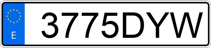 Numer rejestracyjny 3775DYW posiada SEAT LEON