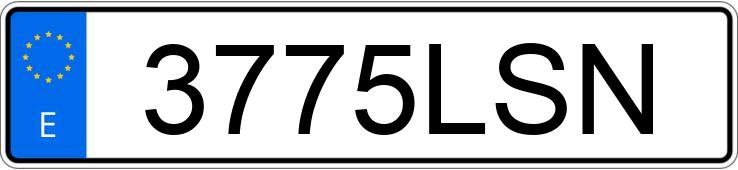 Numer rejestracyjny 3775LSN posiada AUDI A6