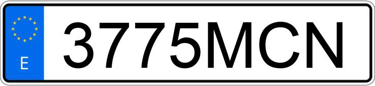 Numer rejestracyjny 3775MCN posiada FIAT 500 Numer rejestracyjny 3775MCN posiada FIAT 500