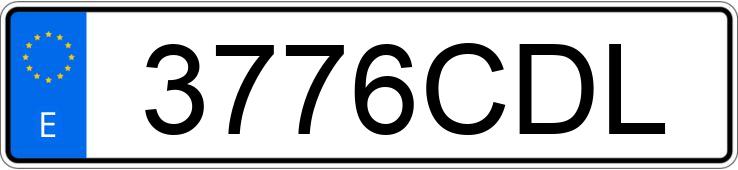 Numer rejestracyjny 3776CDL posiada PEUGEOT 307