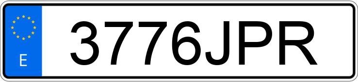 Numer rejestracyjny 3776JPR posiada BMW SERIE 3
