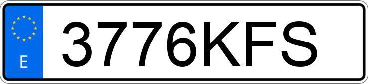 Numer rejestracyjny 3776KFS posiada FORD TRANSIT CONNECT FG 1.5TDCI 100 210L TREND