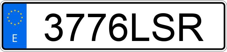 Numer rejestracyjny 3776LSR posiada TOYOTA RAV4