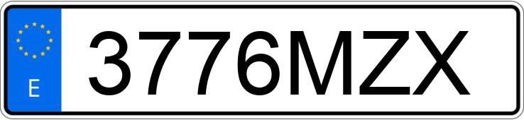 Numer rejestracyjny 3776MZX posiada SEAT LEON