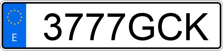 Numer rejestracyjny 3777GCK posiada BMW SERIE 3