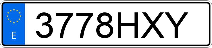 Numer rejestracyjny 3778HXY posiada TOYOTA YARIS Numer rejestracyjny 3778HXY posiada TOYOTA YARIS