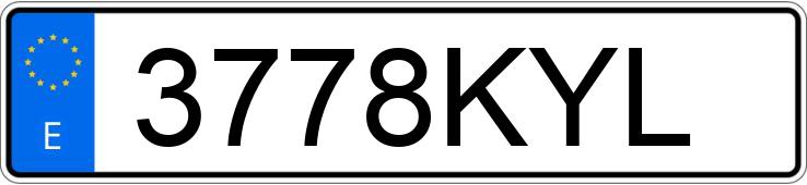 Numer rejestracyjny 3778KYL posiada RENAULT CLIO Numer rejestracyjny 3778KYL posiada RENAULT CLIO