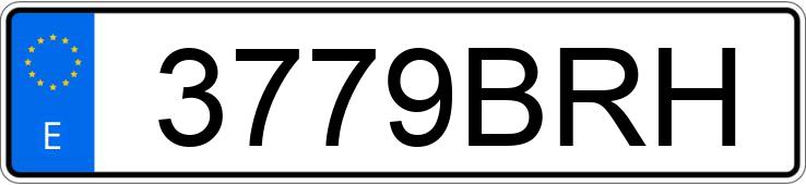 Numer rejestracyjny 3779BRH posiada RENAULT LAGUNA