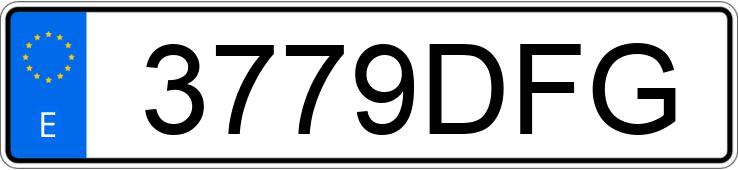 Numer rejestracyjny 3779DFG posiada SEAT IBIZA