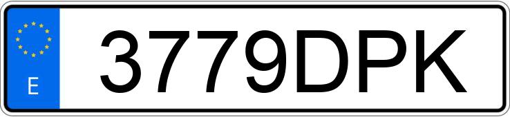 Numer rejestracyjny 3779DPK posiada BMW SERIE 3