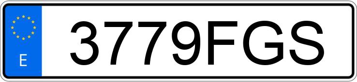 Numer rejestracyjny 3779FGS posiada FIAT STILO