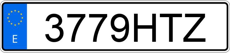 Registreringsnummeret 3779HTZ har SEAT IBIZA