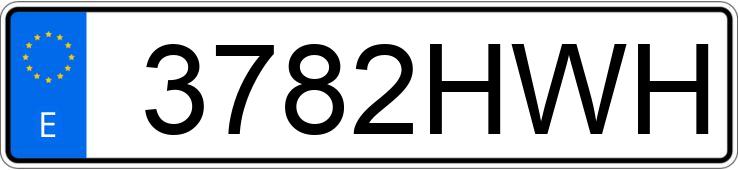 Numer rejestracyjny 3782HWH posiada RENAULT CLIO