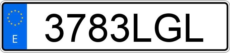 Numer rejestracyjny 3783LGL posiada SKODA KAROQ