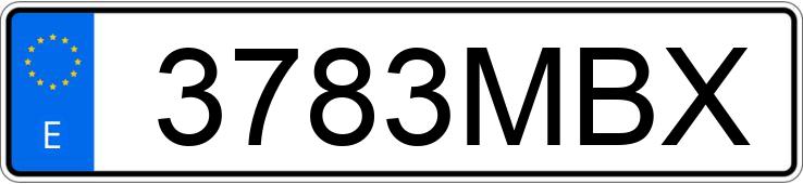 Numer rejestracyjny 3783MBX posiada SEAT ARONA