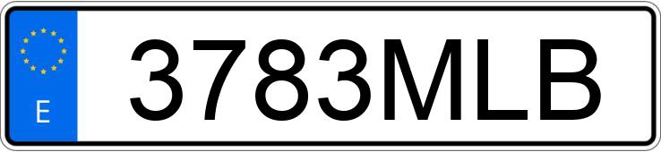 Numer rejestracyjny 3783MLB posiada PEUGEOT EXPERT Numer rejestracyjny 3783MLB posiada PEUGEOT EXPERT