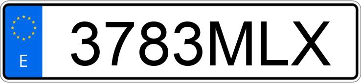 Numer rejestracyjny 3783MLX posiada FORD FIESTA Numer rejestracyjny 3783MLX posiada FORD FIESTA