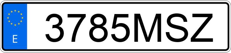 Numer rejestracyjny 3785MSZ posiada SSANGYONG/KGM TIVOLI