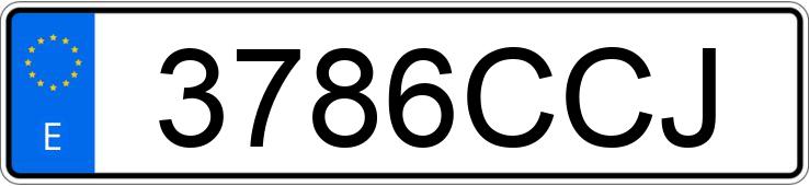 Numer rejestracyjny 3786CCJ posiada MERCEDES VITO