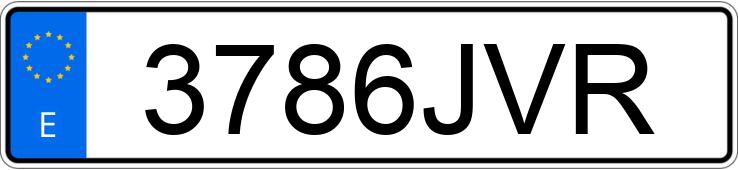 Numer rejestracyjny 3786JVR posiada BMW SERIE 5