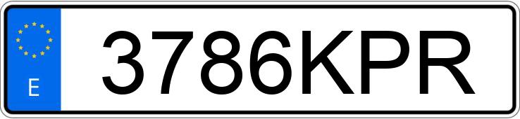 Numer rejestracyjny 3786KPR posiada DACIA DOKKER
