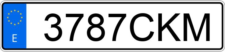 Numer rejestracyjny 3787CKM posiada RENAULT LAGUNA