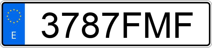 Numer rejestracyjny 3787FMF posiada CITROEN C4
