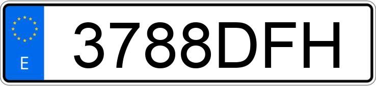 Numer rejestracyjny 3788DFH posiada BMW SERIE 5