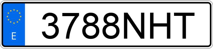 Numer rejestracyjny 3788NHT posiada BMW SERIE 7