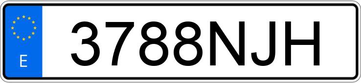 Numer rejestracyjny 3788NJH posiada FORD CUSTOM Numer rejestracyjny 3788NJH posiada FORD CUSTOM