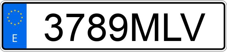 Numer rejestracyjny 3789MLV posiada DACIA DUSTER