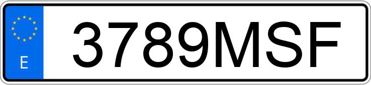 Numer rejestracyjny 3789MSF posiada VOLKSWAGEN TAIGO