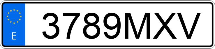 Numer rejestracyjny 3789MXV posiada YAMAHA NMAX