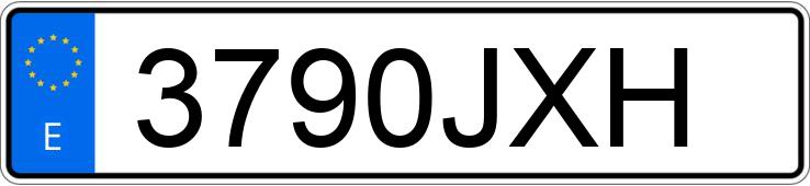 Numer rejestracyjny 3790JXH posiada LAND ROVER RANGE ROVER EVOQUE