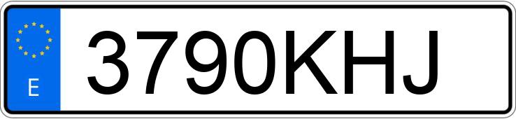 Numer rejestracyjny 3790KHJ posiada FORD TOURNEO COURIER