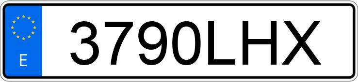 Numer rejestracyjny 3790LHX posiada BMW SERIE 3