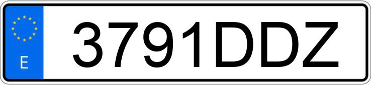 Numer rejestracyjny 3791DDZ posiada OPEL VIVARO