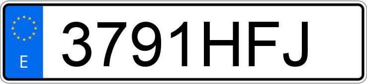 Numer rejestracyjny 3791HFJ posiada SEAT IBIZA Numer rejestracyjny 3791HFJ posiada SEAT IBIZA